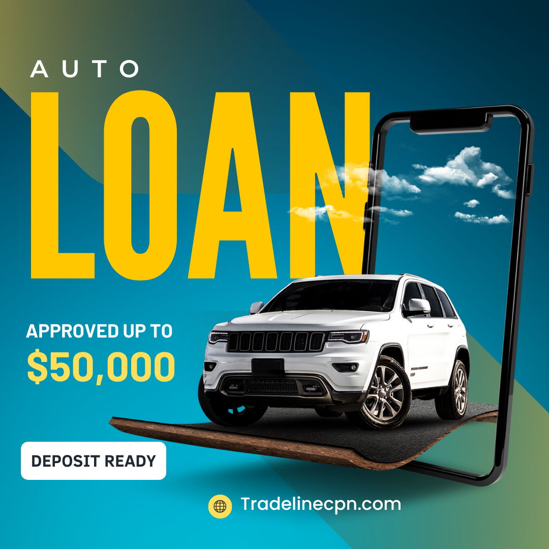 Auto LOAN (1 HOUR DEPOSIT) Zero Credit Check - $50,000